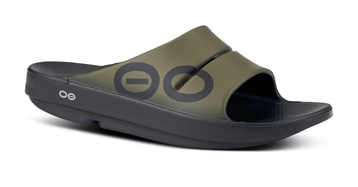 OOFOS Unisex OOahh Sport Slide Sandal - Tactical Green