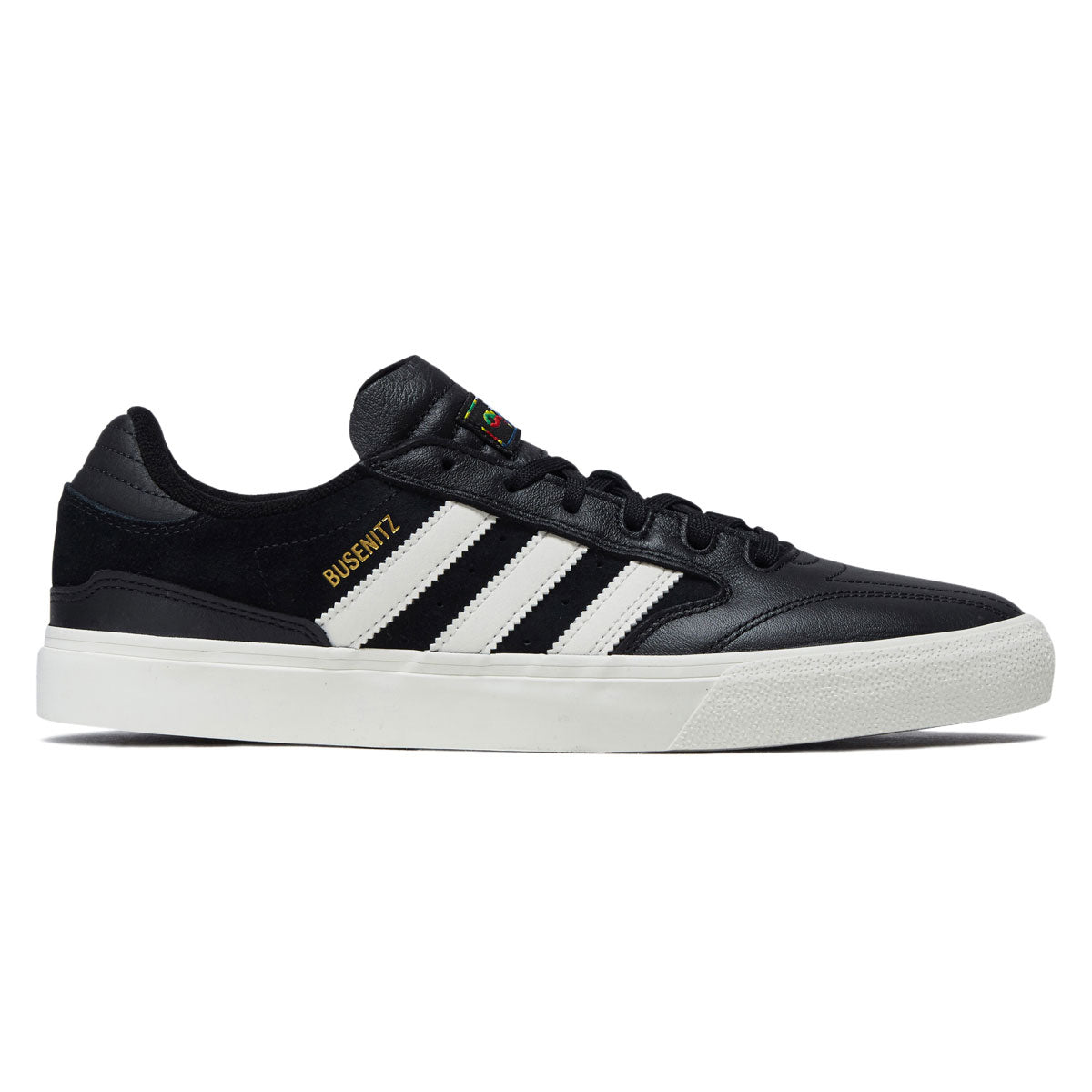 Adidas Busenitz Vulc II Shoes - Core Black/Chalk White/Gold Metallic