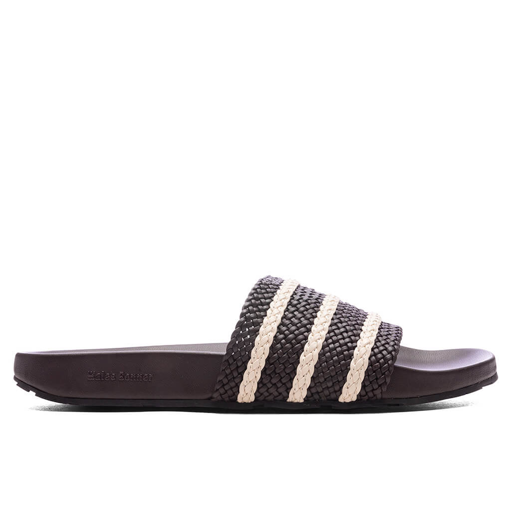 Adidas Originals x Wales Bonner Adilette - Dark Brown/Wonder White/Night Brown