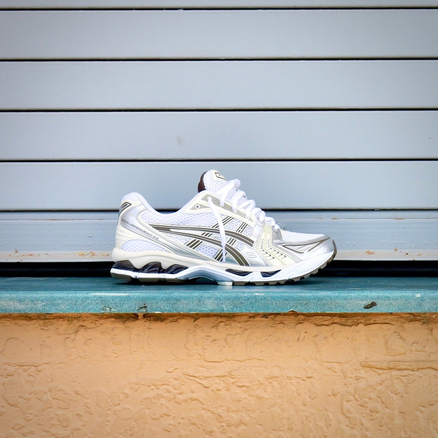 Mens Asics Gel-Kayano 14 (White/Ivory)