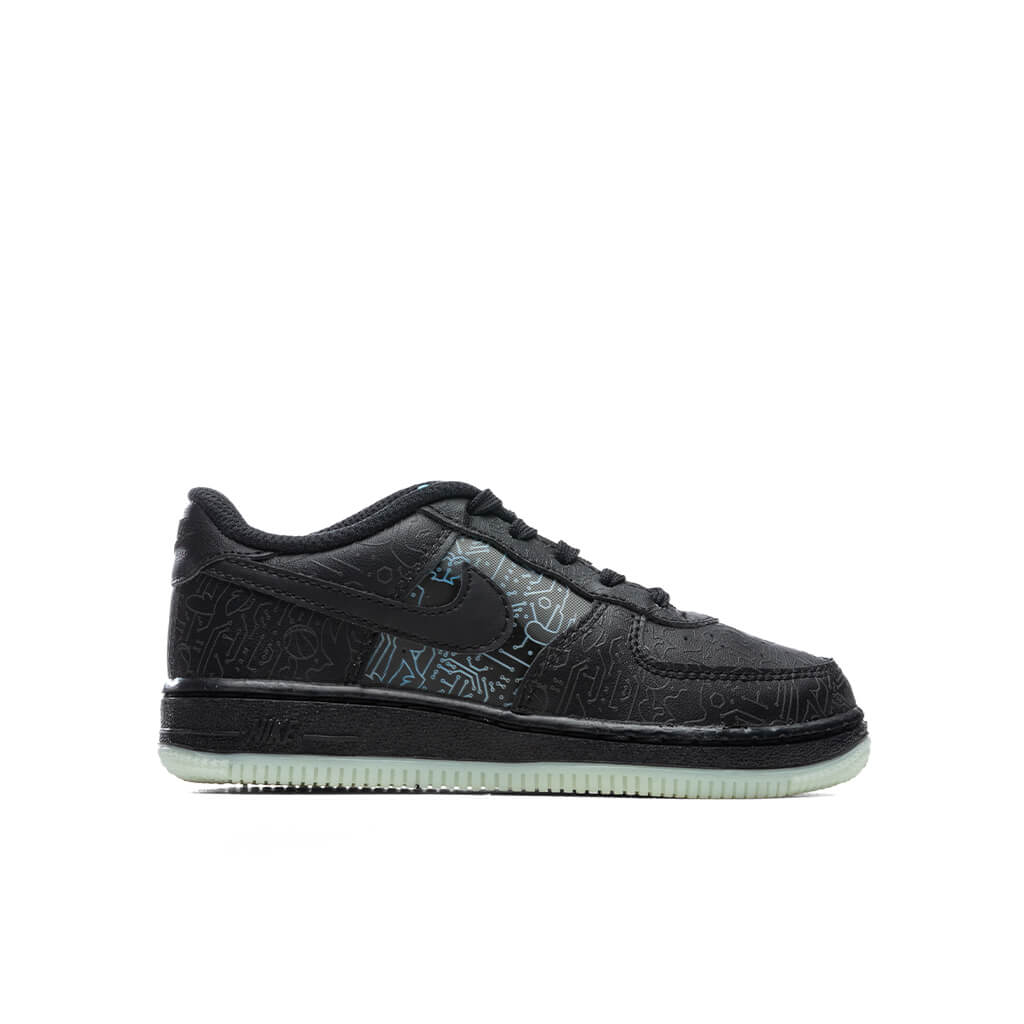 Air Force 1 (TD) - Black/Light Blue Fury