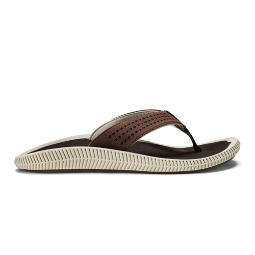 Olukai Dark Wood Ulele Mens Beach Sandals 10435-6363