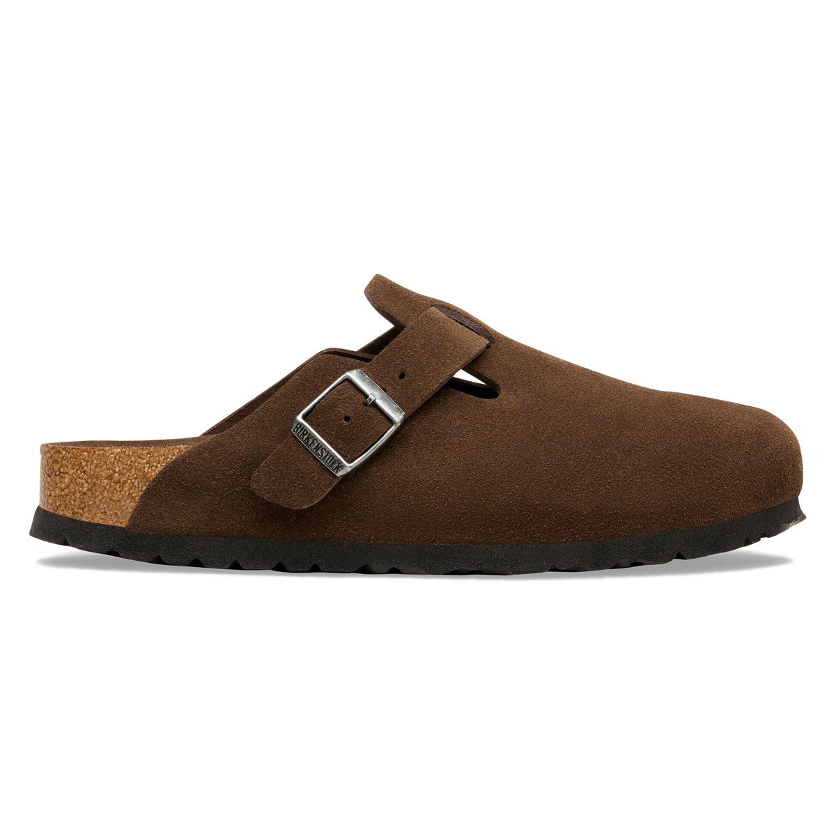 Birkenstock Womens Boston Soft Footbed Sandals - Carafe Suede