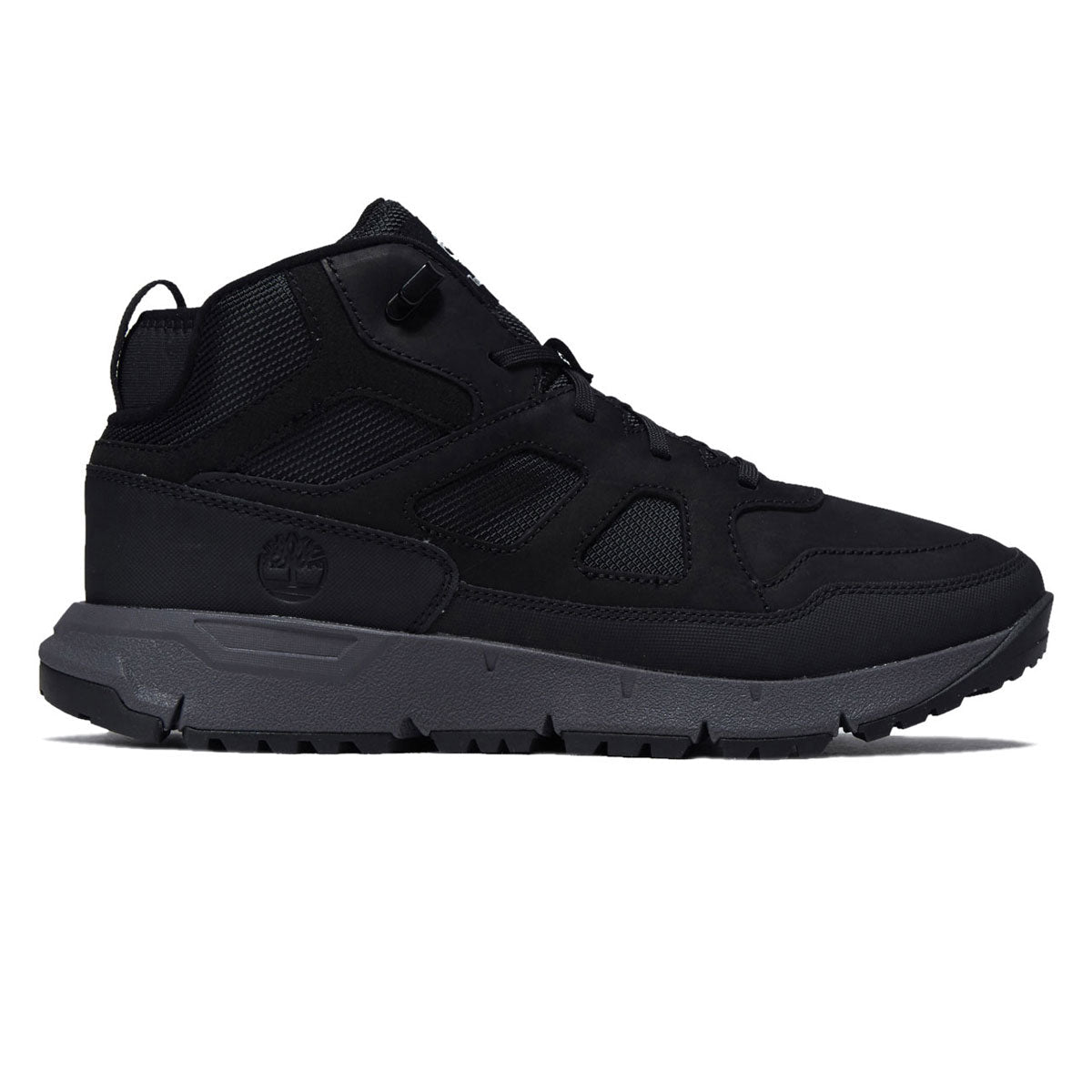 Timberland Voyager Valley Mid Lace Up Shoes - Black Nubuck
