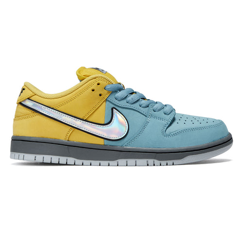 Nike SB Muni Fast Pass Dunk Low Pro Shoes - Lightening/Wolf Grey/Denim Turquoise
