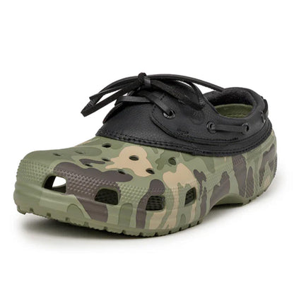 Crocs Classic Duck Camo Boat Shoe - Black