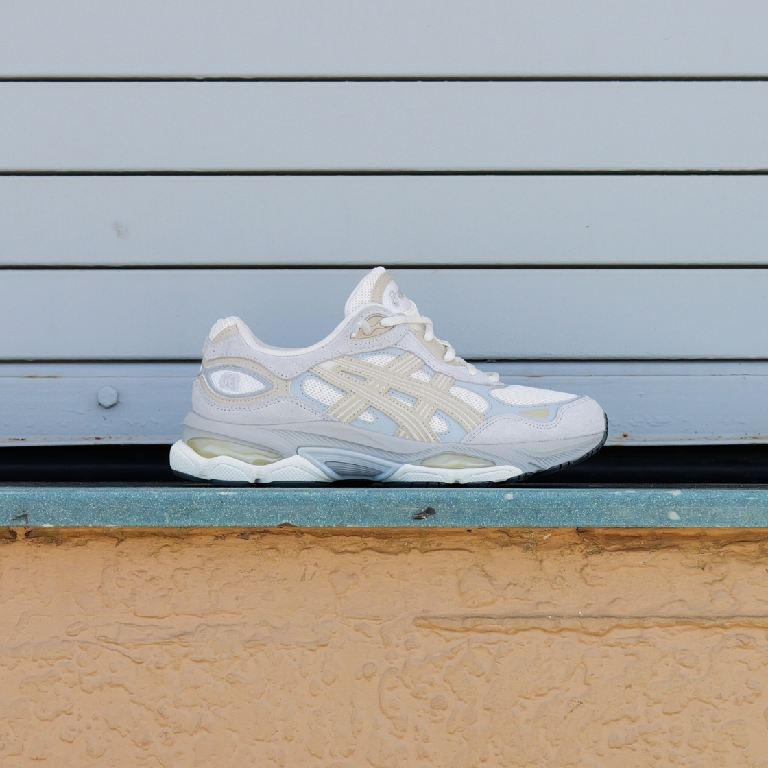 Mens Asics Gel-NYC 2.0 (Cream/Concrete)