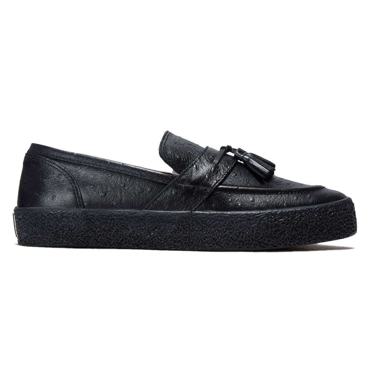 Last Resort AB VM005 Loafer Shoes - Ostritch Black/Black