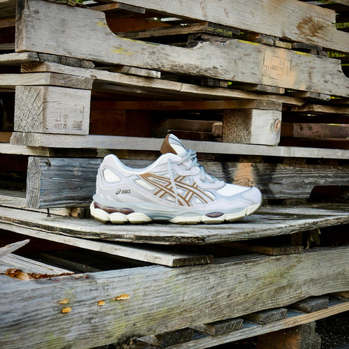 Mens Asics Gel-NYC (Cream/Cement Grey)