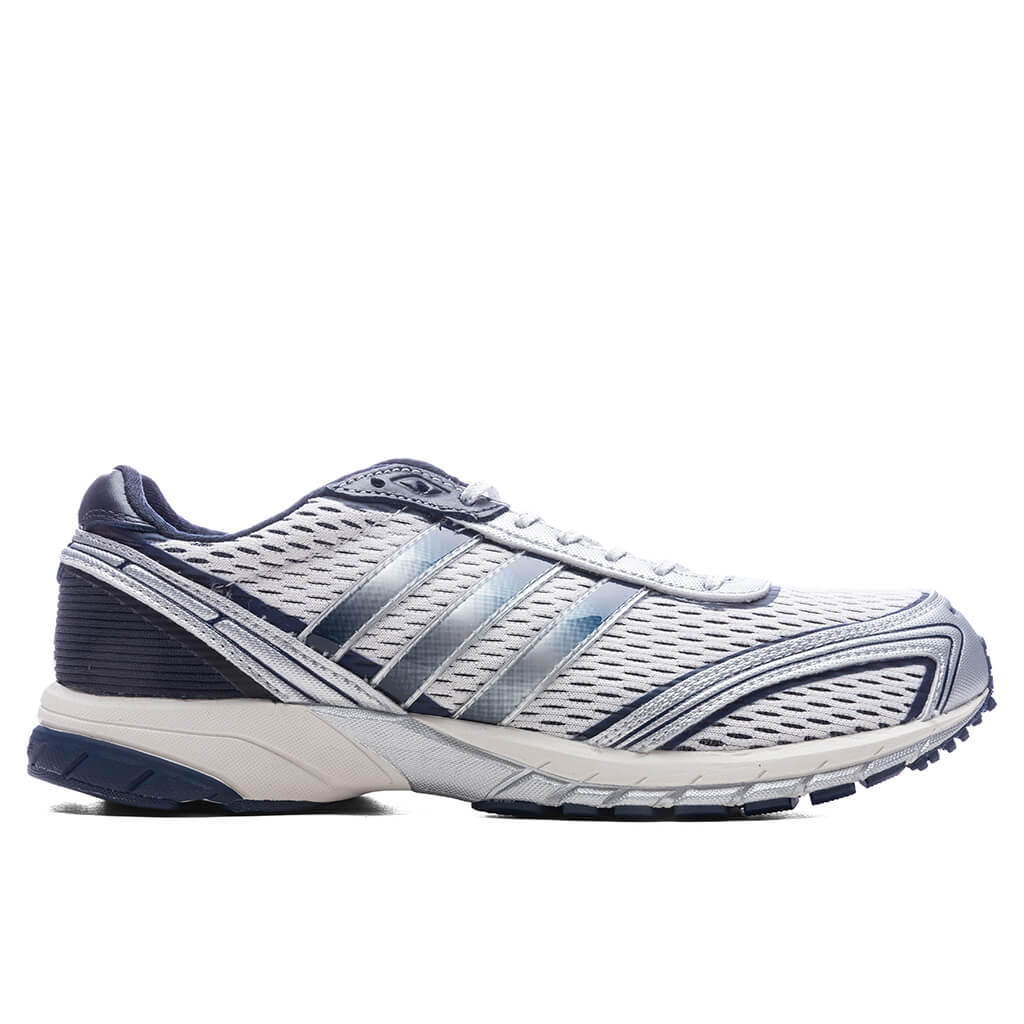 Adidas x Sporty & Rich Women's Adizero Adios - Cloud White/Collegiate Navy/Cloud White