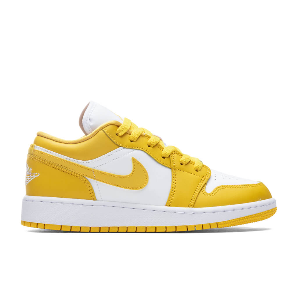 Air Jordan 1 Low (GS) - White/Pollen