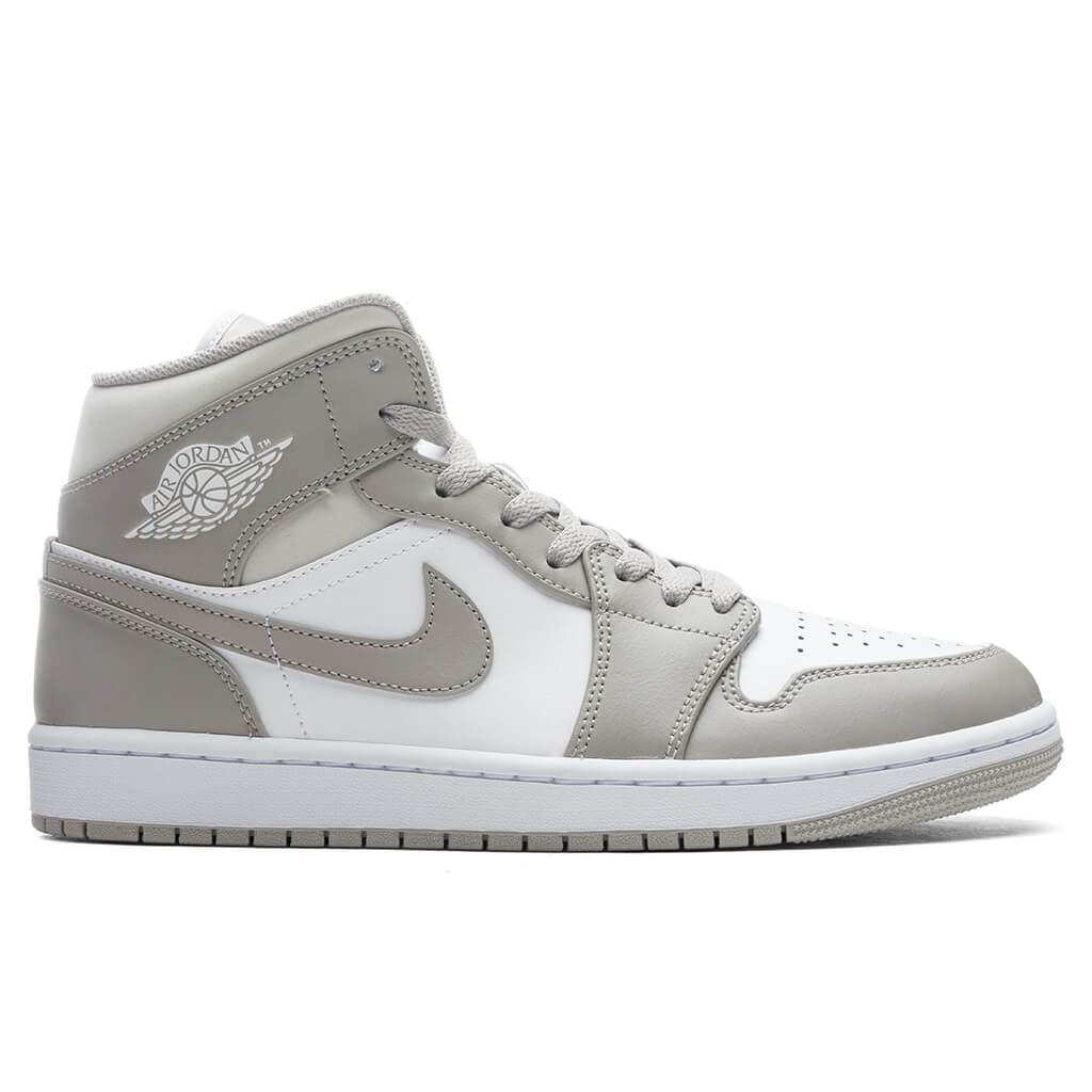 Air Jordan 1 Mid - College Grey/Light Bone/White