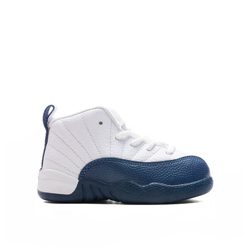 Air Jordan 12 Retro 'French Blue' (TD) - White/French Blue/Metallic Silver