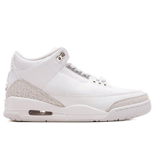 Air Jordan 3 Retro 'Pure Money' - White/Metallic Silver