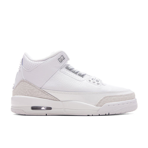 Air Jordan 3 Retro 'Pure Money' (GS) - White/Metalic Silver