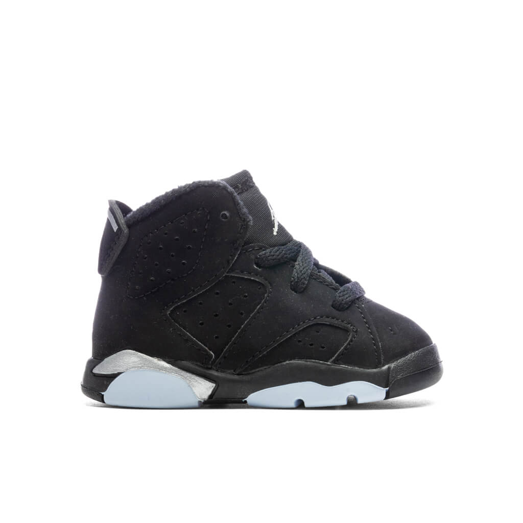 Air Jordan 6 Retro (TD) - Black/Metallic Silver/Black
