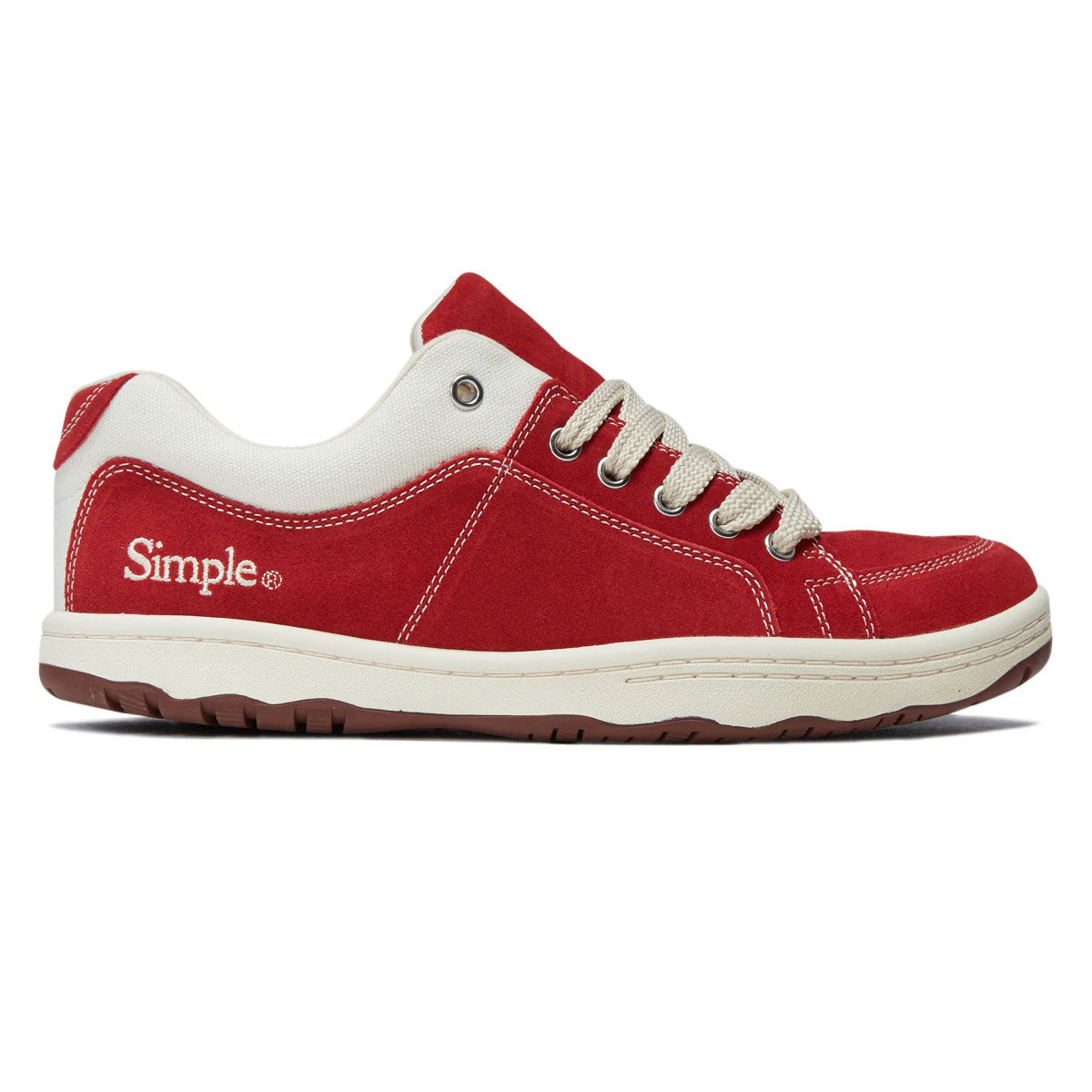 Simple OS Suede Shoes - Cherry