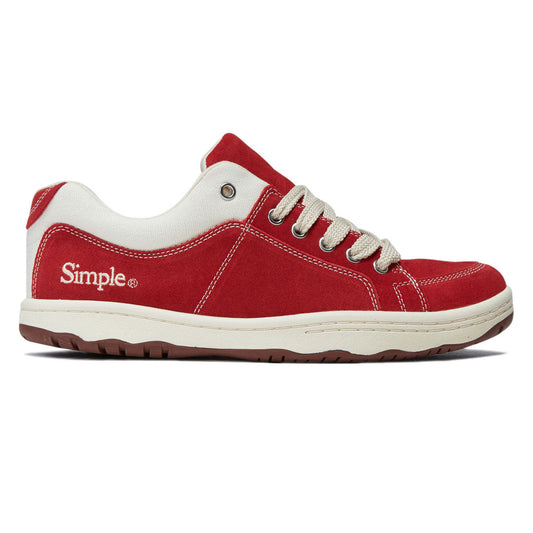 Simple OS Suede Shoes - Cherry