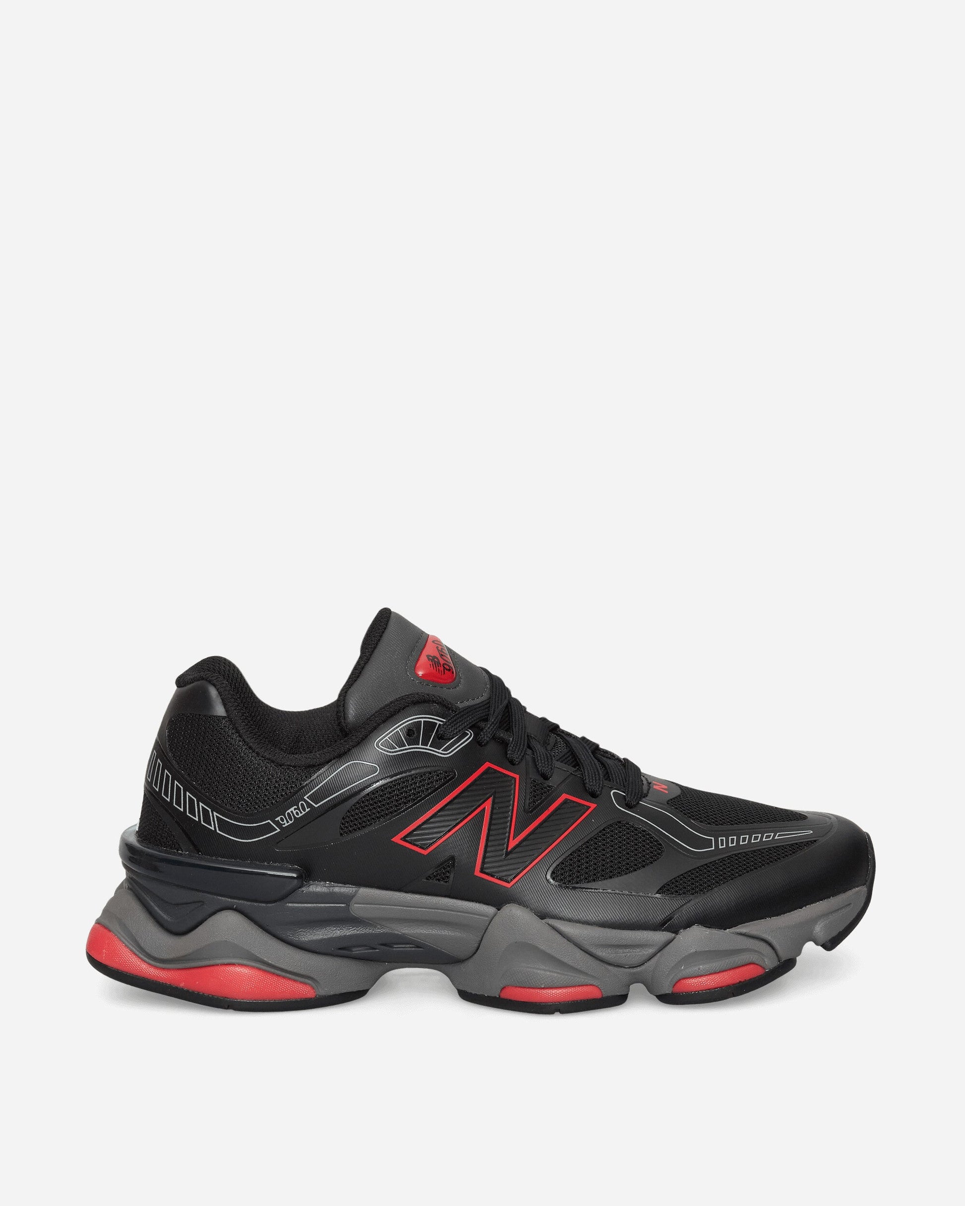 9060 Sneakers Black / Fire Cracker