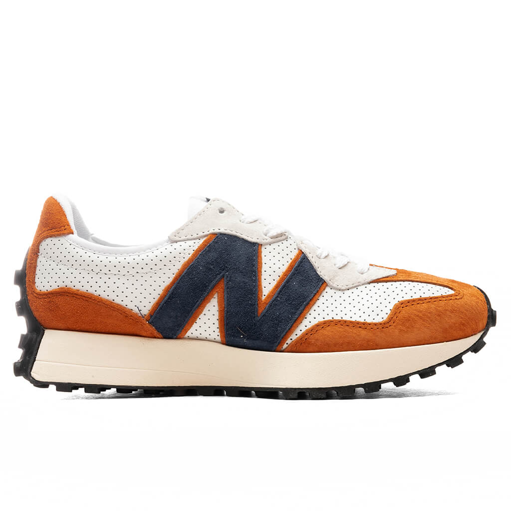 327 - White/Natural Indigo