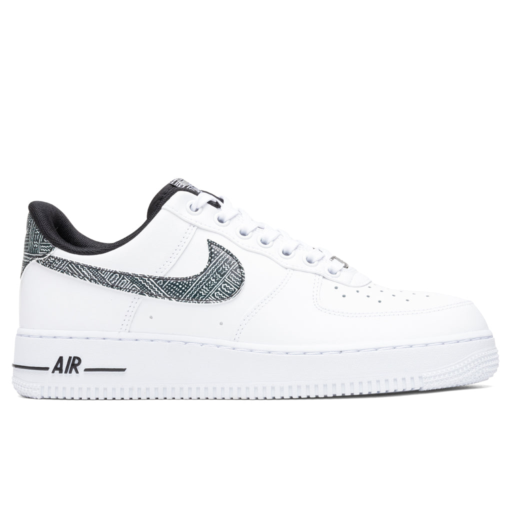 Air Force 1 '07 "Fabric Swoosh" - White/Metallic Silver