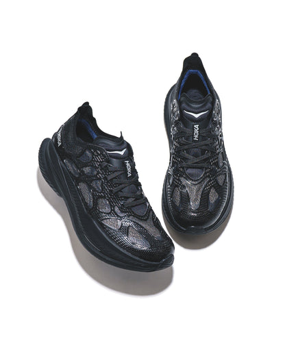 Hoka One One Unisex Mach X Caged Black Midnight Blue 1168932-BMD