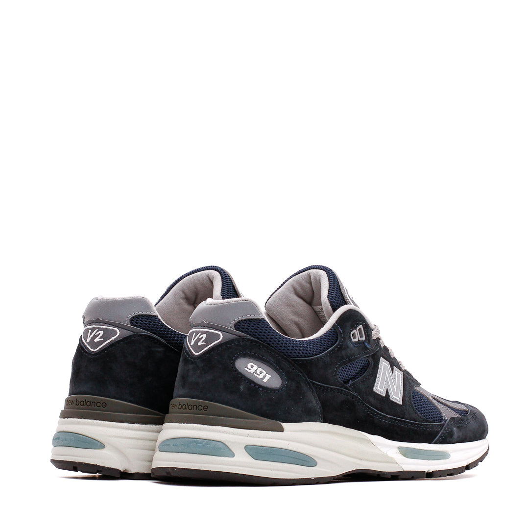 New Balance Unisex 991v2 Dark Navy Made In UK U991NV2
