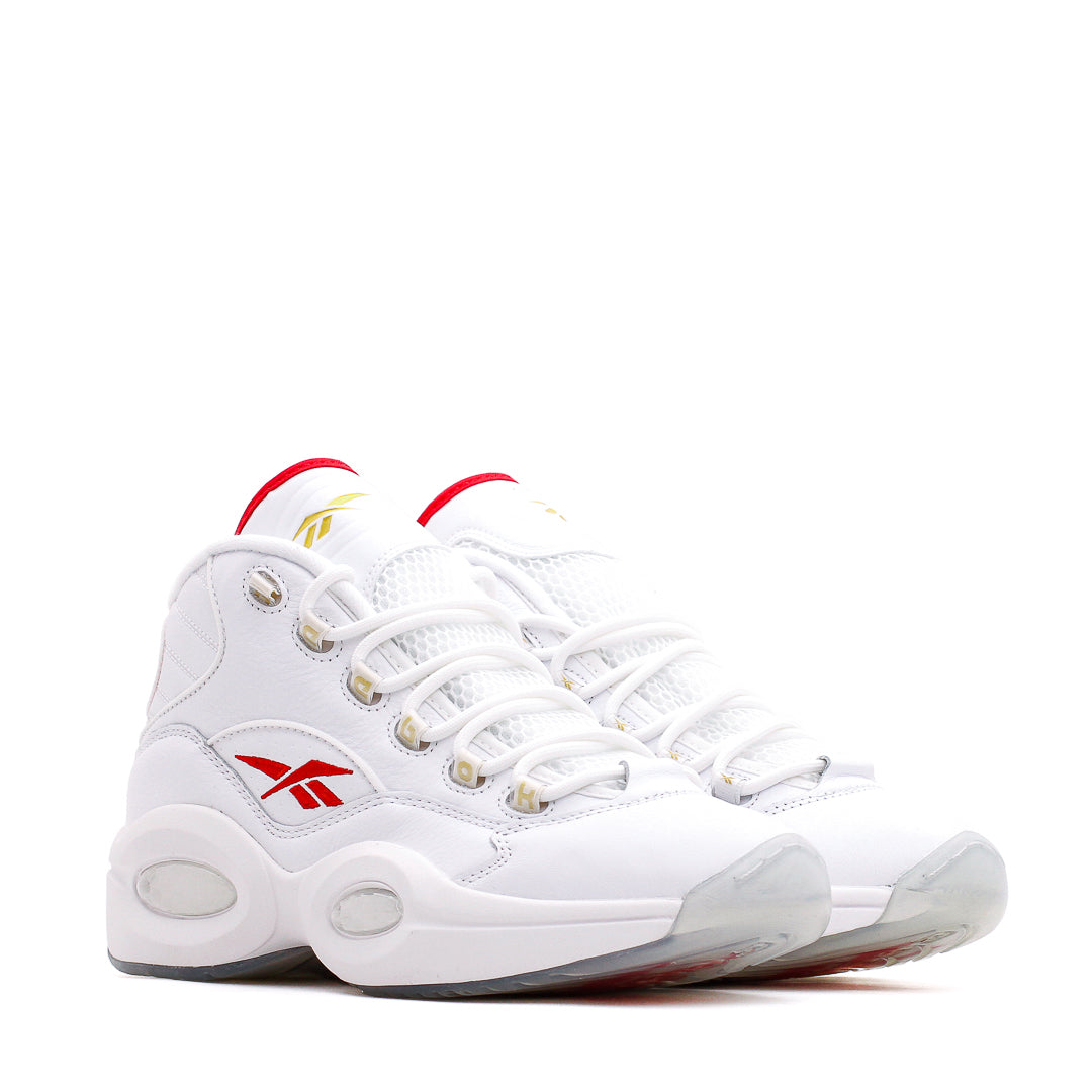 Reebok Classics Basketball Men Question Mid Allen Iverson Dr J #6 White Red GX0230