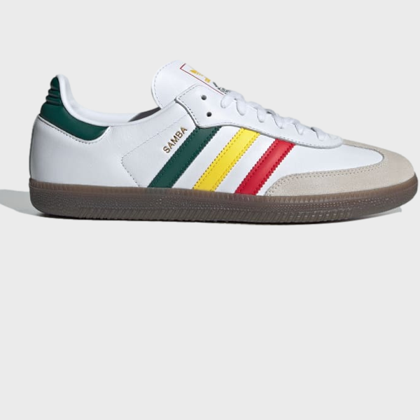 Adidas Samba Cloud White / Yellow / Collegiate Green