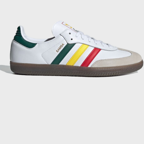 Adidas Samba Cloud White / Yellow / Collegiate Green